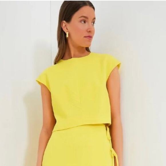 Emilia Wickstead Veronique Lemon Top NWT Size 6